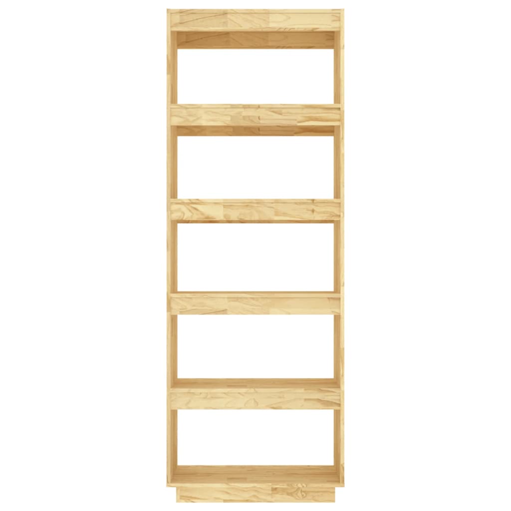 Tömör fenyőfa könyvszekrény/térelválasztó 60 x 35 x 167 cm