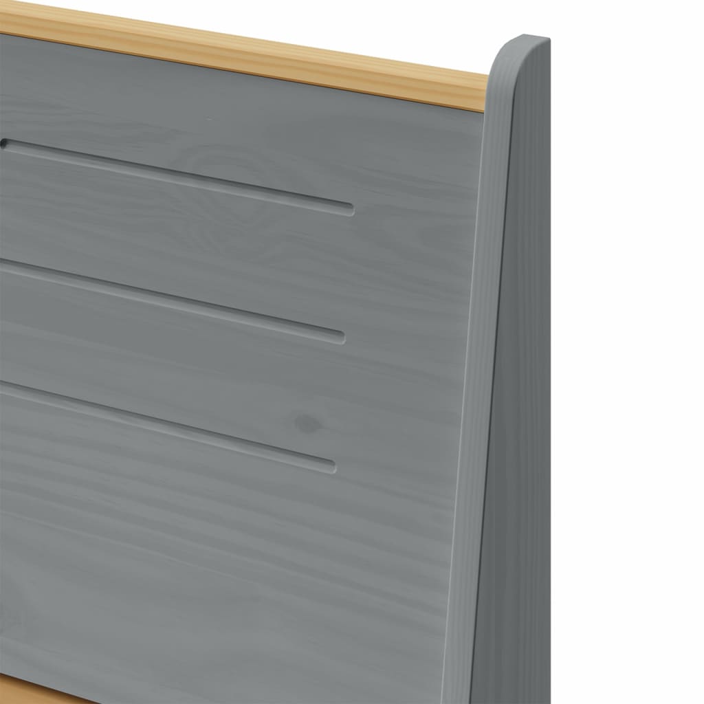 3 részes mézbarna és szürke tömör fenyőfa étkezőgarnitúra