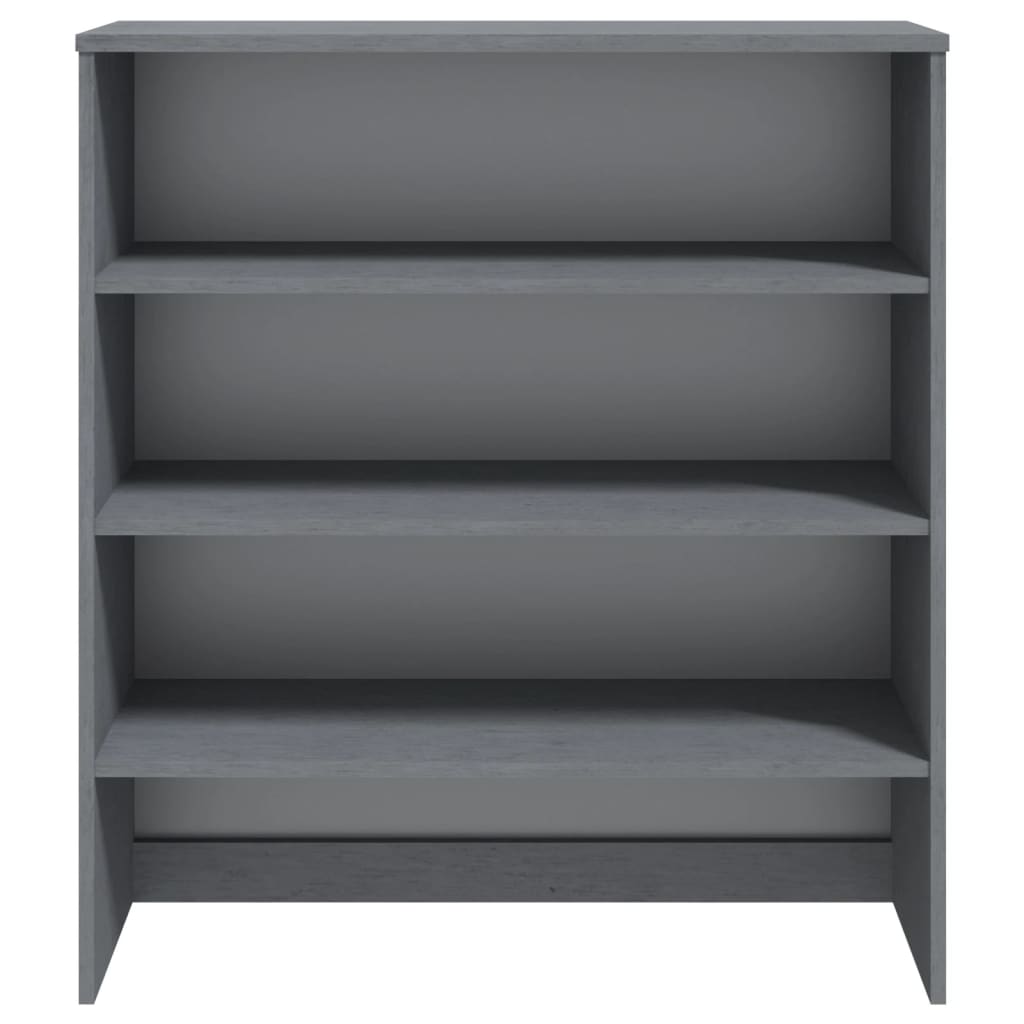 Sötétszürke fenyőfa felső elem tálalószekrényhez 90x30x100 cm