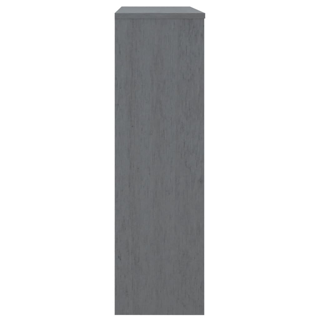 Sötétszürke fenyőfa felső elem tálalószekrényhez 90x30x100 cm