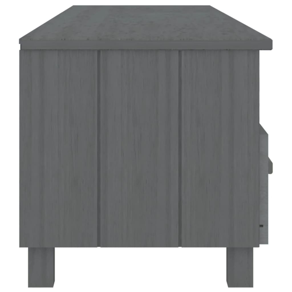 Sötétszürke tömör fenyőfa tv-szekrény 158 x 40 x 40 cm Sötétszürke tömör fenyőfa tv-szekrény 158 x 40 x 40 cm
