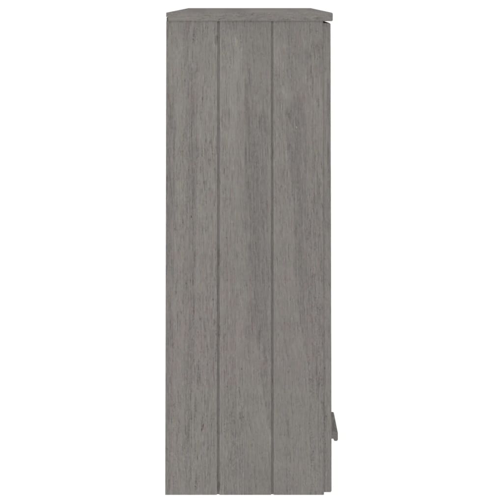 Világosszürke fenyőfa felső elem magasszekrényhez 85x35x100 cm