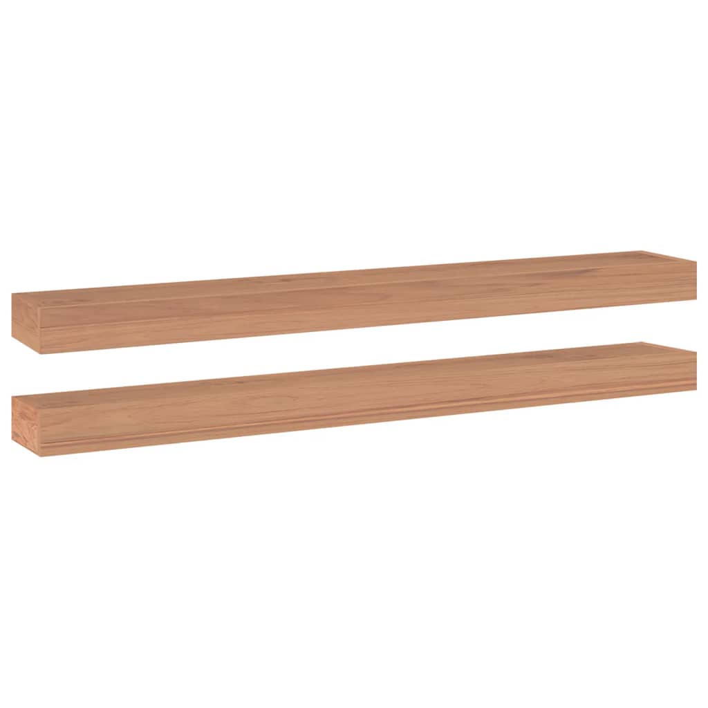 2 darab tömör tíkfa falipolc 110 x 15 x 6 cm