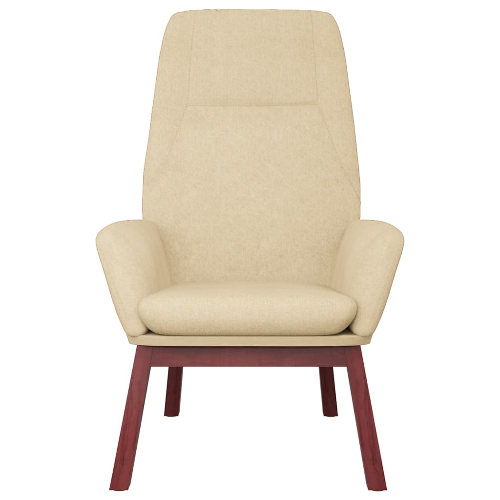 Krémszínű szövet pihenőfotel