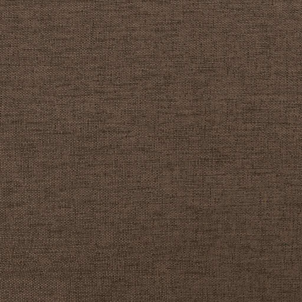 Barna szövet és műbőr lábzsámoly 45x29,5x35 cm