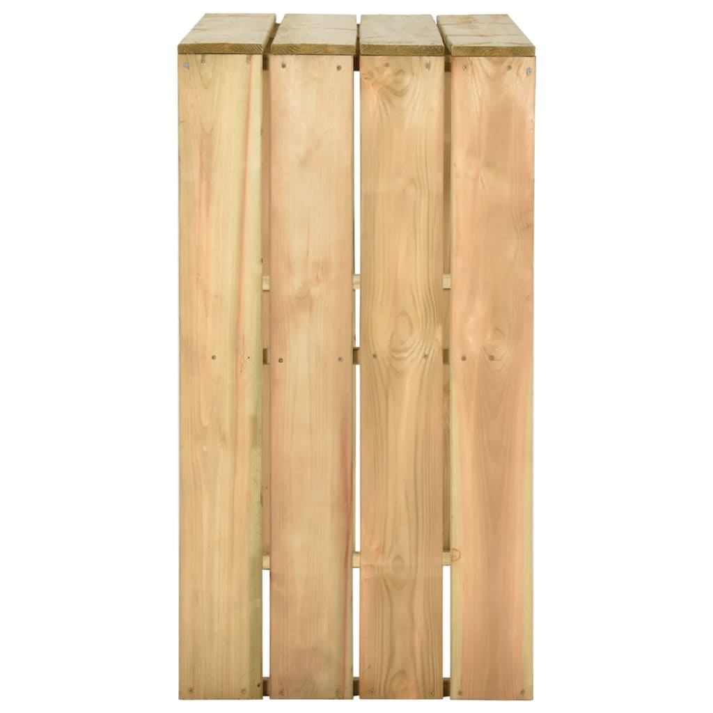 Impregnált fenyőfa bárasztal 100 x 60 x 110 cm