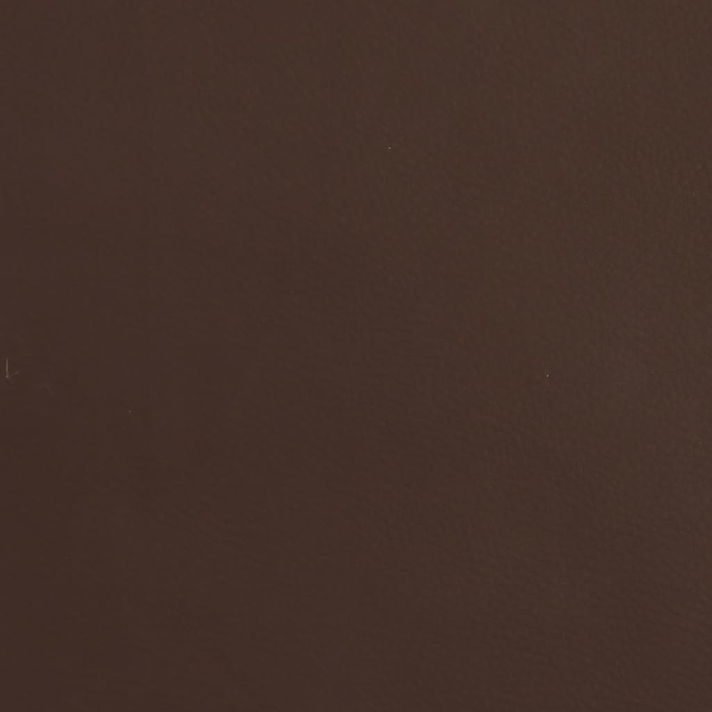 Kétszemélyes barna műbőr kanapéágy