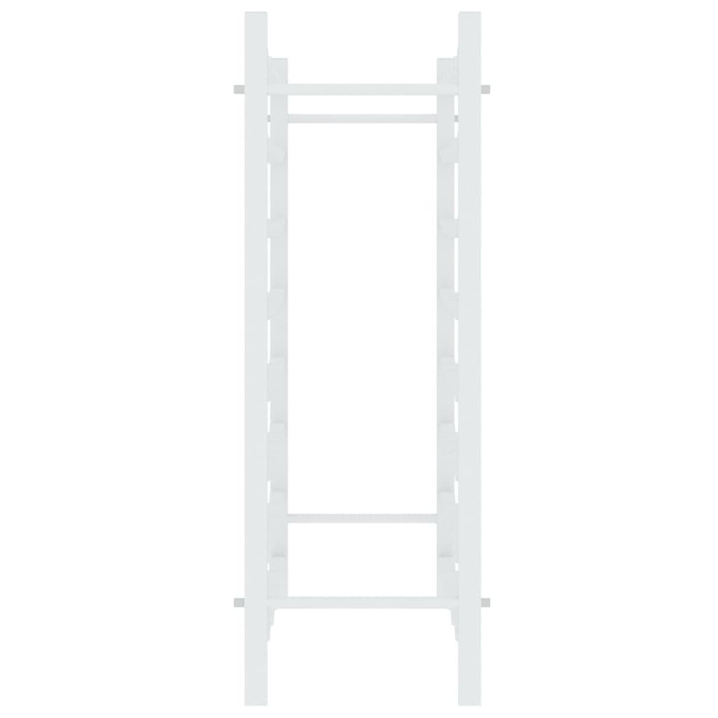 Fehér fém bortartó állvány 48 palackhoz