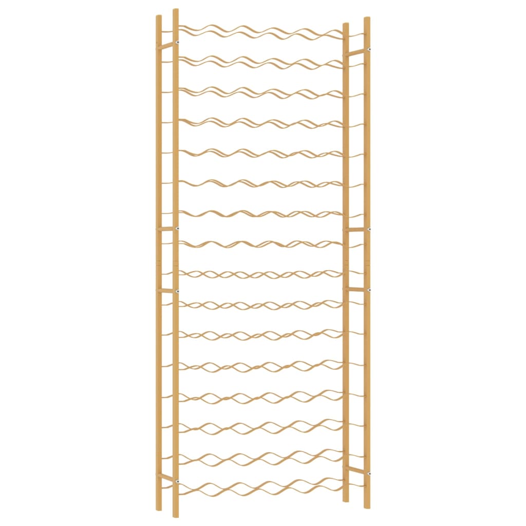 Arany fém bortartó állvány 96 palackhoz