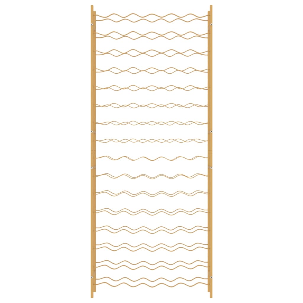 Arany fém bortartó állvány 96 palackhoz