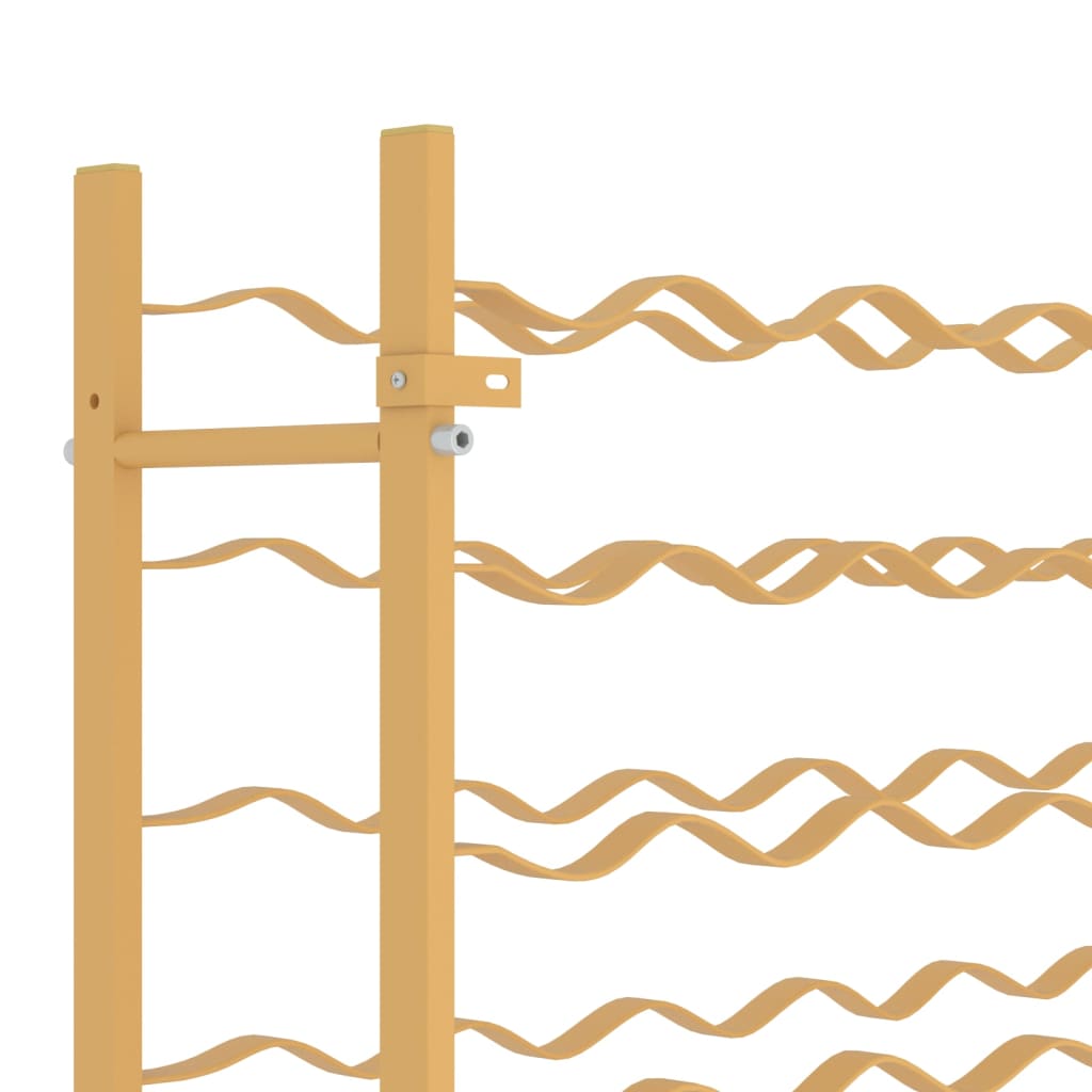 Arany fém bortartó állvány 96 palackhoz