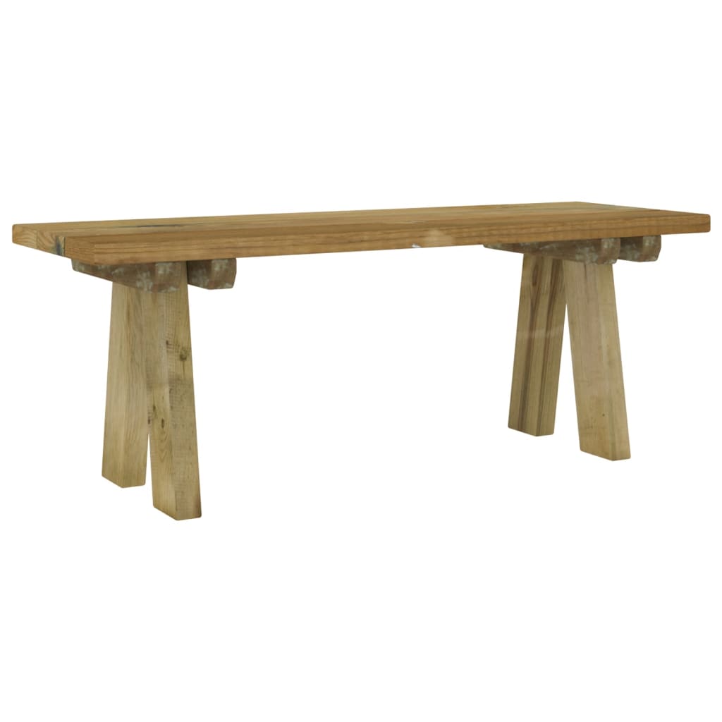 Impregnált tömör fenyőfa kerti pad 110 cm