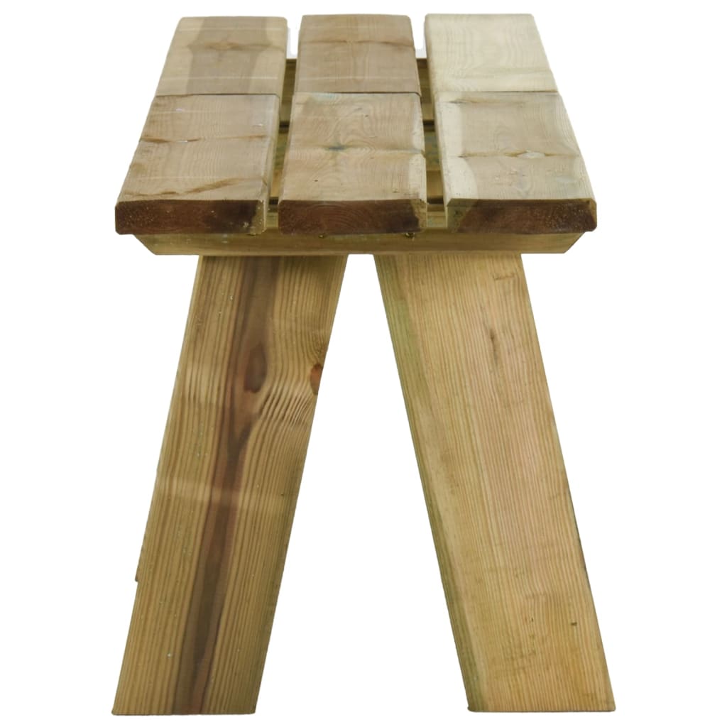 Impregnált tömör fenyőfa kerti pad 220 cm