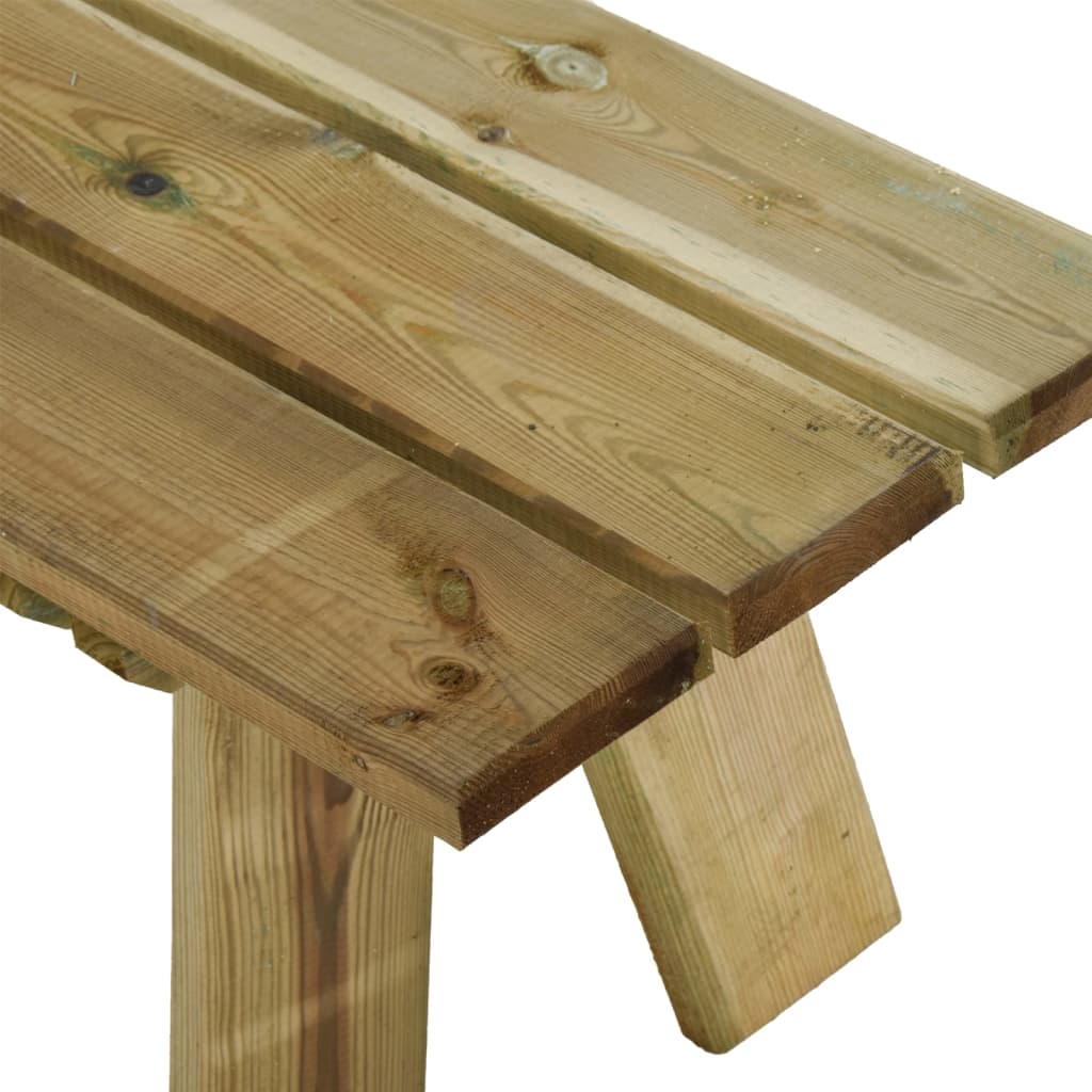 Impregnált tömör fenyőfa kerti pad 220 cm