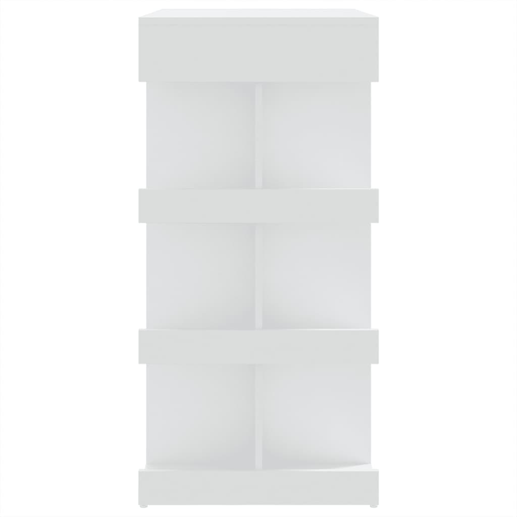 Fehér forgácslap bárasztal tárolópolccal 100 x 50 x 101,5 cm Fehér forgácslap bárasztal tárolópolccal 100 x 50 x 101,5 cm