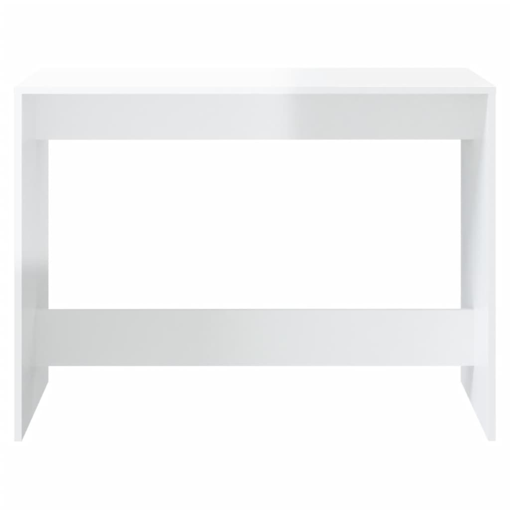 3 részes magasfényű fehér forgácslap étkezőgarnitúra