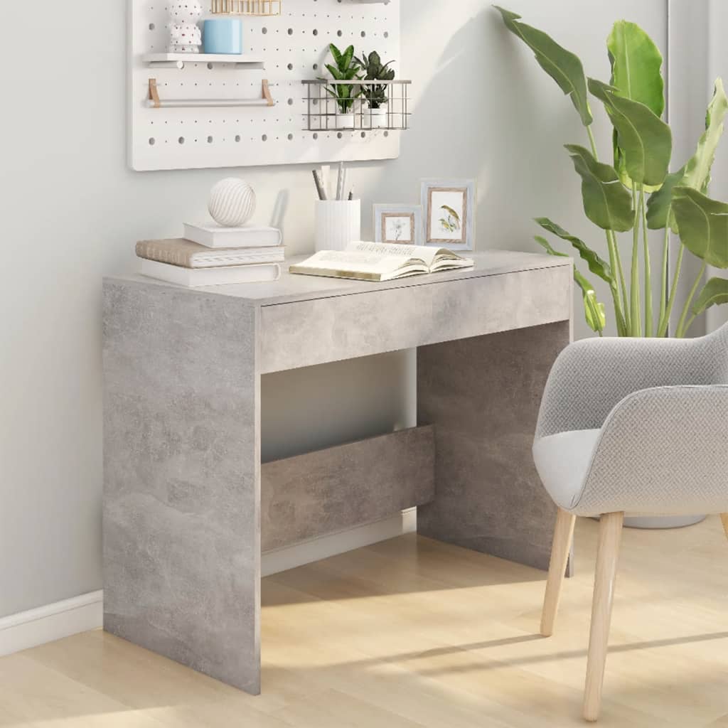 Betonszürke forgácslap íróasztal 101 x 50 x 76,5 cm Betonszürke forgácslap íróasztal 101 x 50 x 76,5 cm