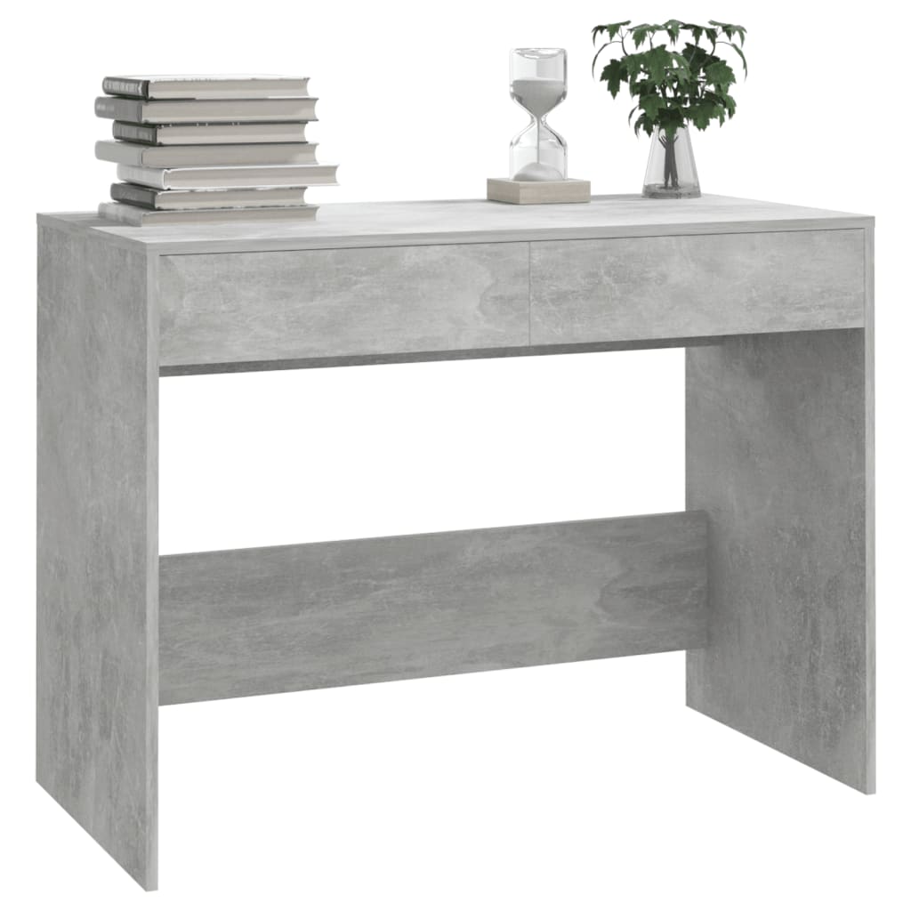 Betonszürke forgácslap íróasztal 101 x 50 x 76,5 cm Betonszürke forgácslap íróasztal 101 x 50 x 76,5 cm