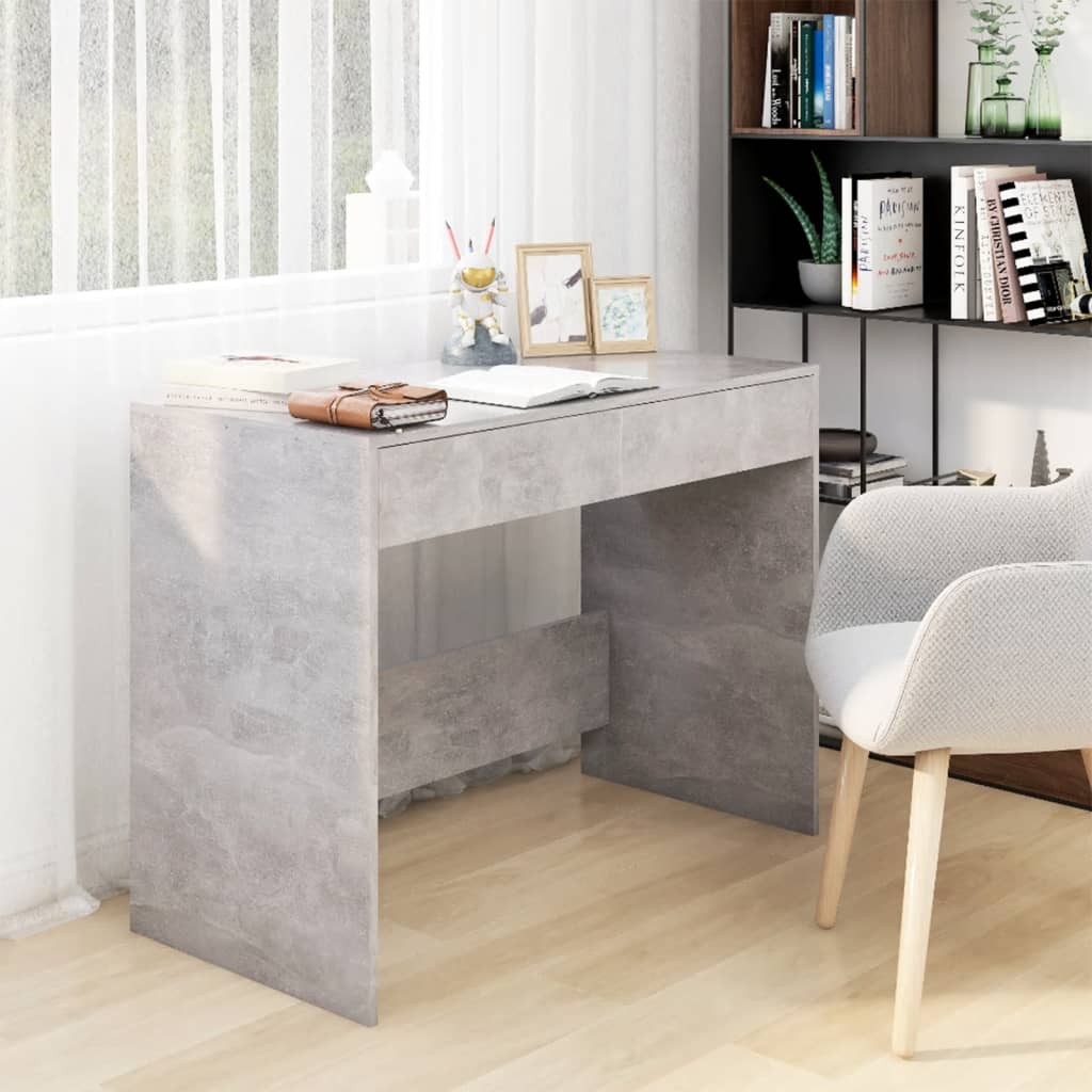 Betonszürke forgácslap íróasztal 101 x 50 x 76,5 cm Betonszürke forgácslap íróasztal 101 x 50 x 76,5 cm