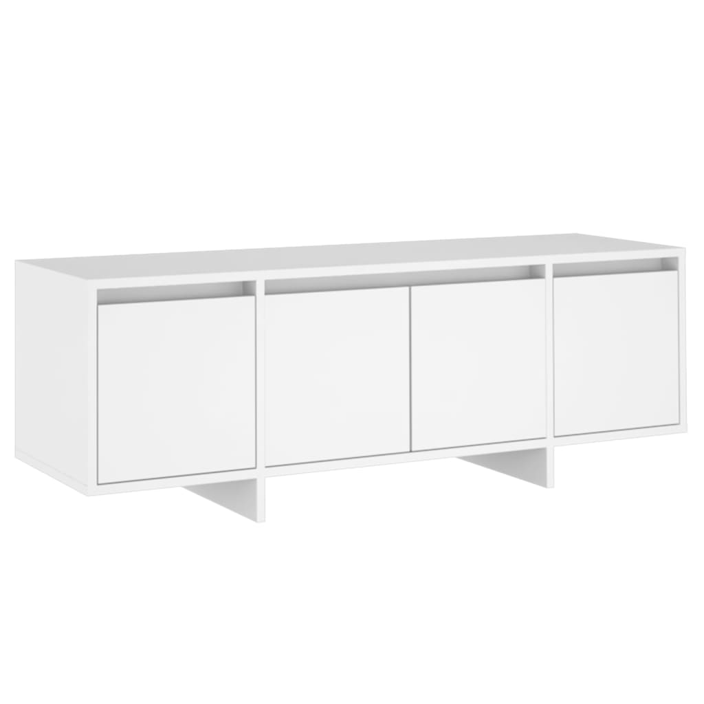 Fehér forgácslap tv-szekrény 120 x 30 x 40,5 cm