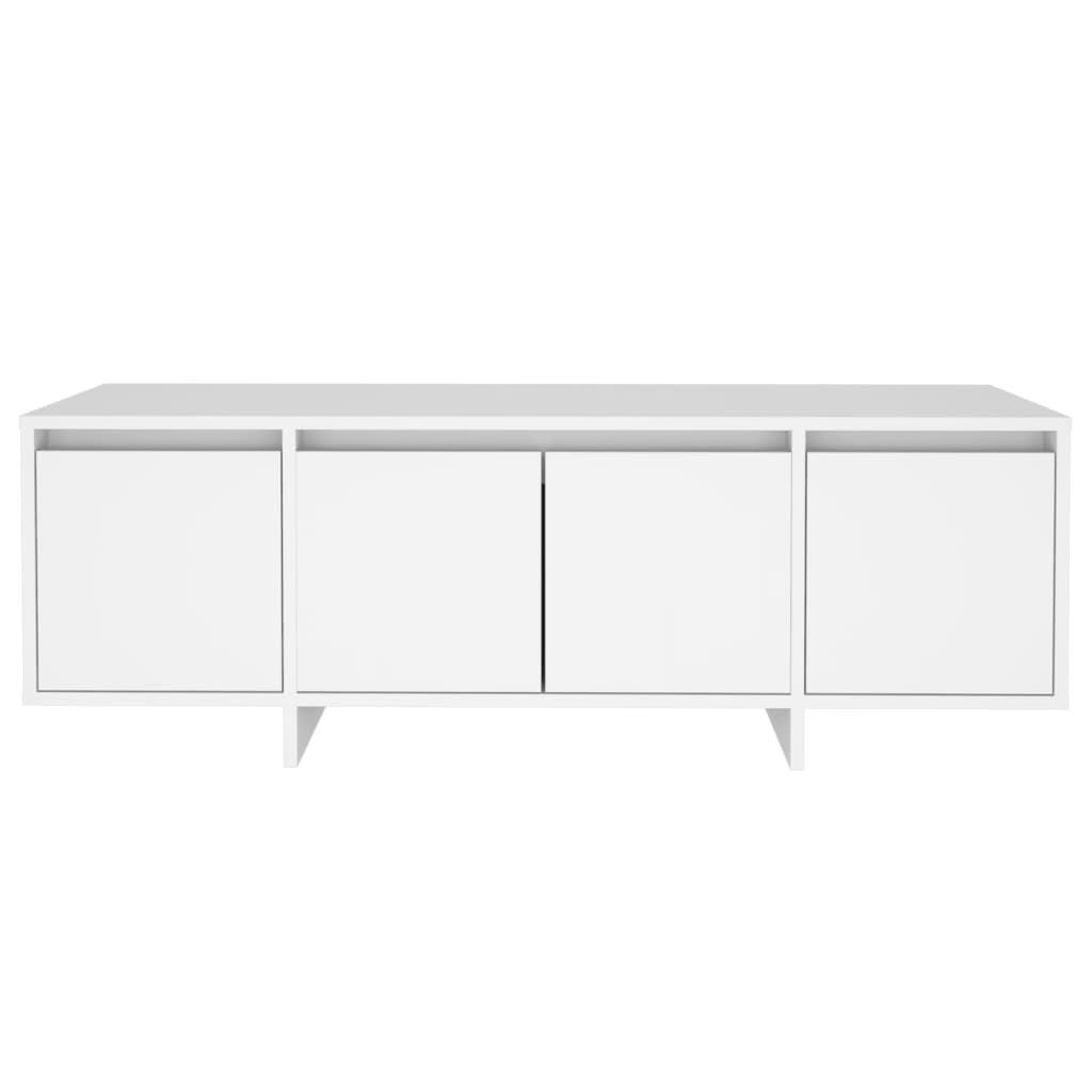 Fehér forgácslap tv-szekrény 120 x 30 x 40,5 cm
