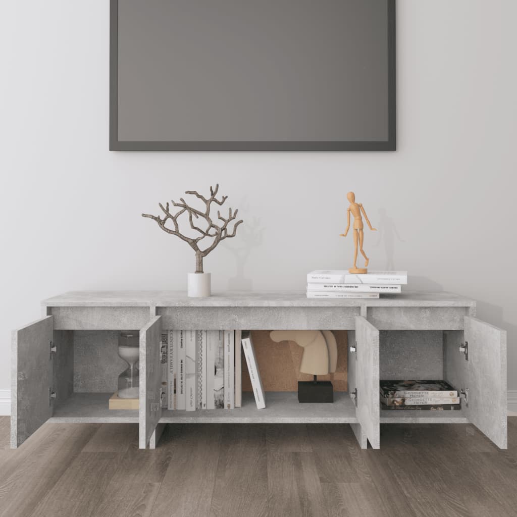 Betonszürke forgácslap tv-szekrény 120 x 30 x 40,5 cm Betonszürke forgácslap tv-szekrény 120 x 30 x 40,5 cm