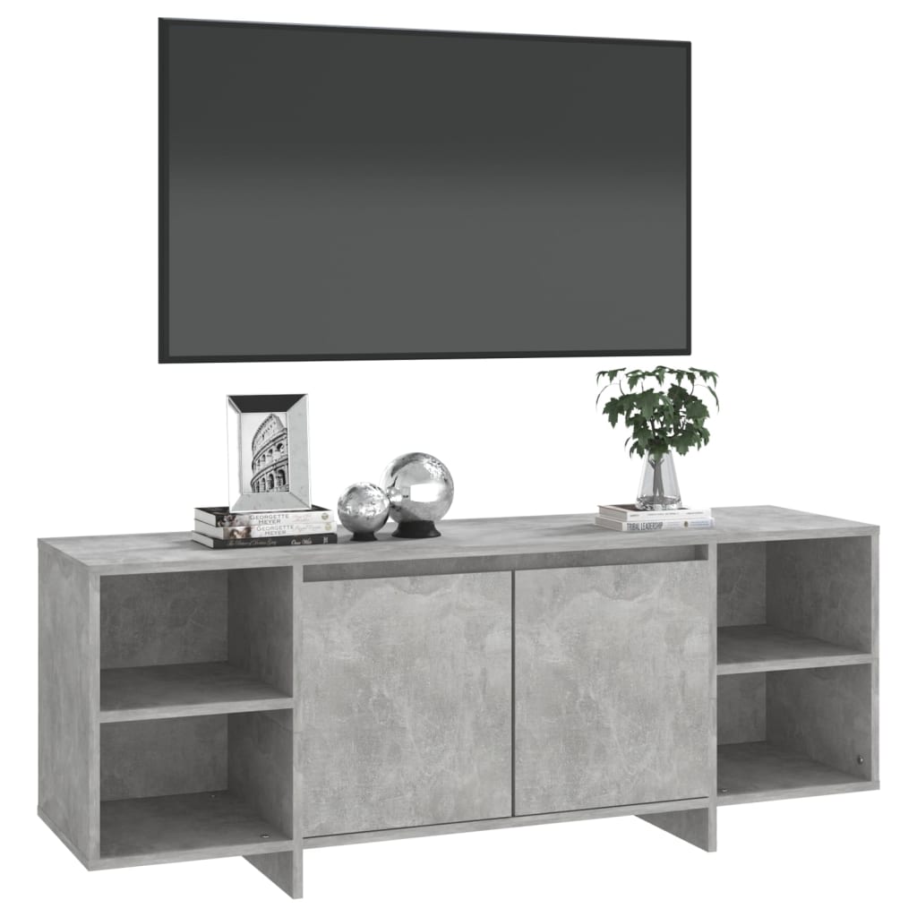 Betonszürke forgácslap tv-szekrény 130 x 35 x 50 cm Betonszürke forgácslap tv-szekrény 130 x 35 x 50 cm