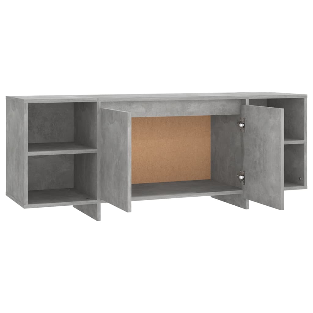 Betonszürke forgácslap tv-szekrény 130 x 35 x 50 cm Betonszürke forgácslap tv-szekrény 130 x 35 x 50 cm