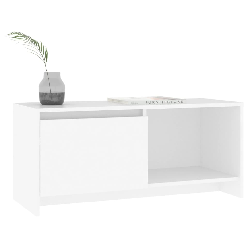 Fehér forgácslap tv-szekrény 90 x 35 x 40 cm