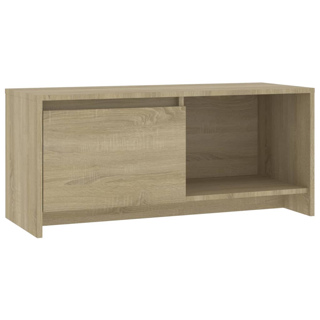 Sonoma-tölgyszínű forgácslap tv-szekrény 90 x 35 x 40 cm