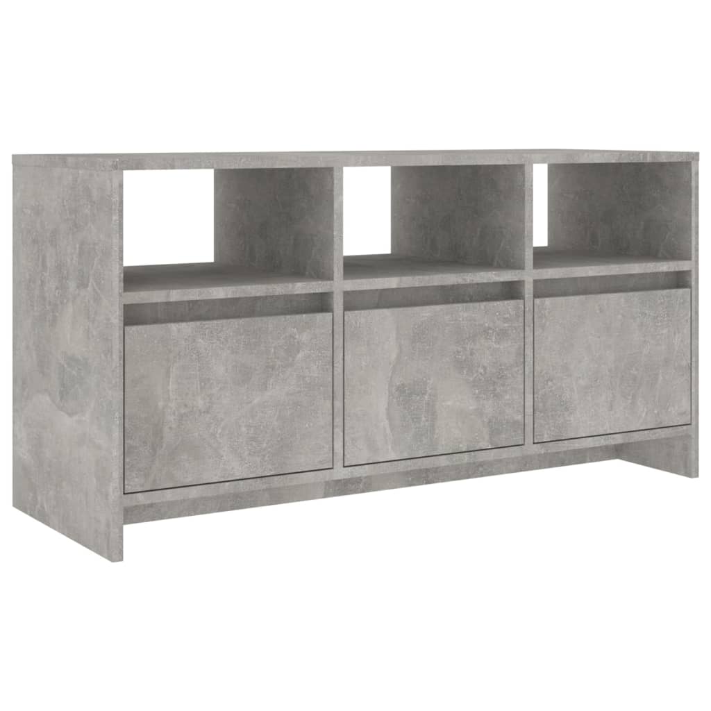 Betonszürke szerelt fa tv-szekrény 102x37,5x52,5 cm