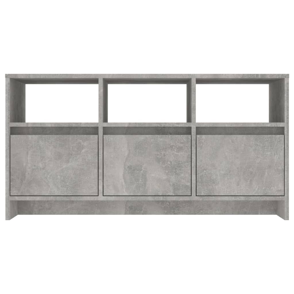 Betonszürke szerelt fa tv-szekrény 102x37,5x52,5 cm