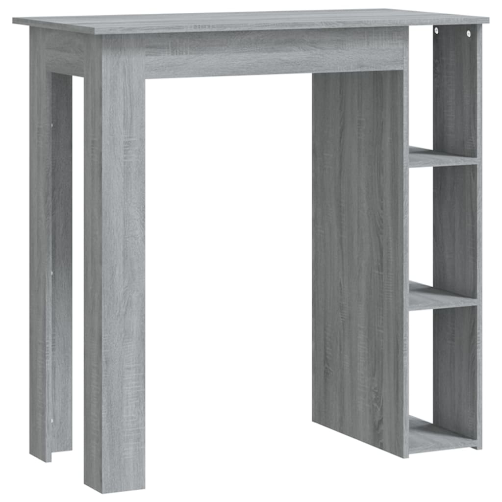 Szürke sonoma forgácslap bárasztal polccal 102 x 50 x 103,5 cm Szürke sonoma forgácslap bárasztal polccal 102 x 50 x 103,5 cm