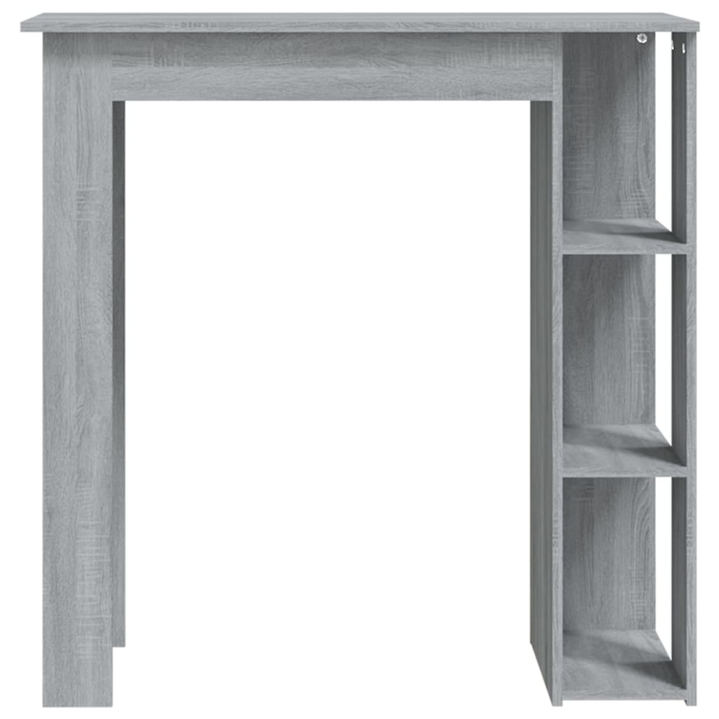 Szürke sonoma forgácslap bárasztal polccal 102 x 50 x 103,5 cm Szürke sonoma forgácslap bárasztal polccal 102 x 50 x 103,5 cm