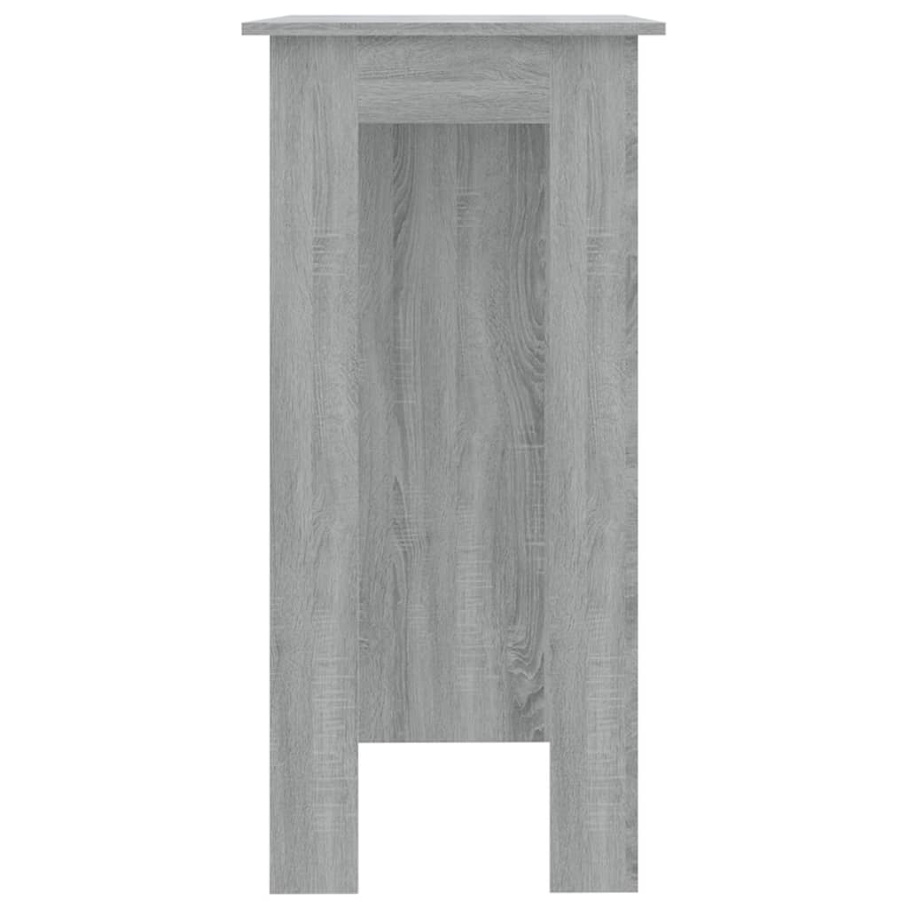 Szürke sonoma forgácslap bárasztal polccal 102 x 50 x 103,5 cm Szürke sonoma forgácslap bárasztal polccal 102 x 50 x 103,5 cm