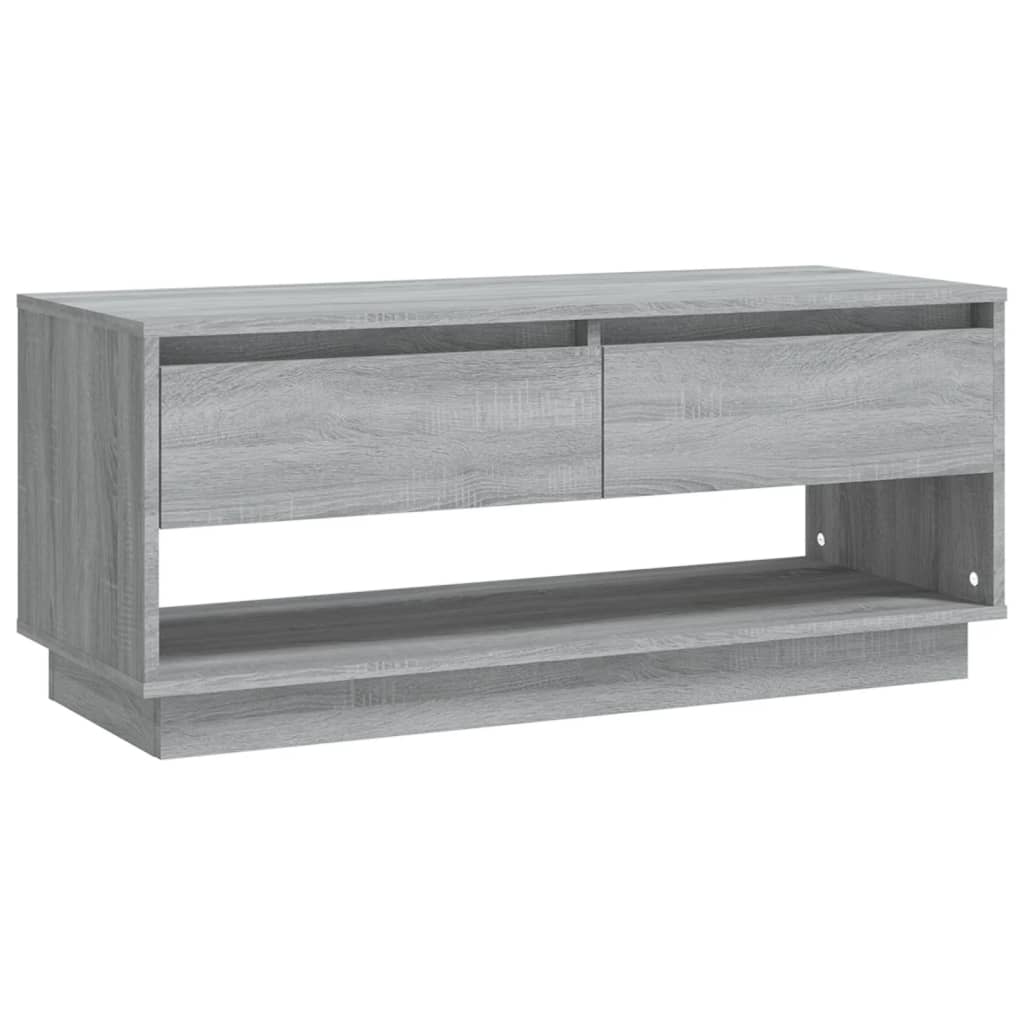 Szürke sonoma színű forgácslap tv-szekrény 102 x 41 x 44 cm