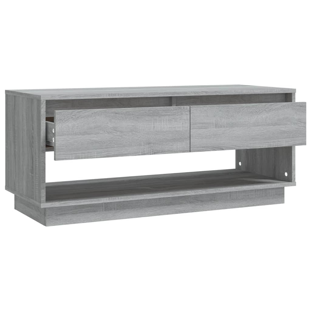 Szürke sonoma színű forgácslap tv-szekrény 102 x 41 x 44 cm