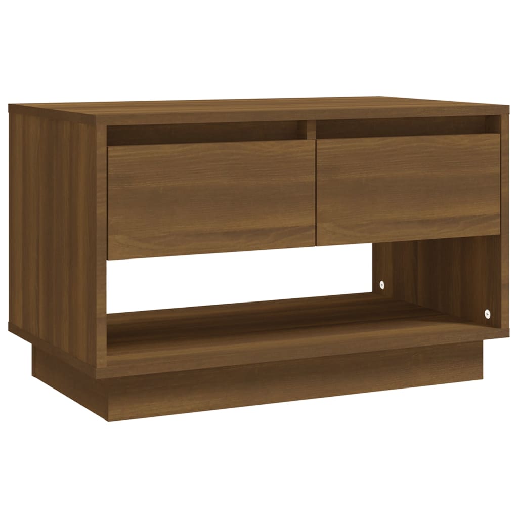 Barna tölgy színű forgácslap tv-szekrény 70 x 41 x 44 cm