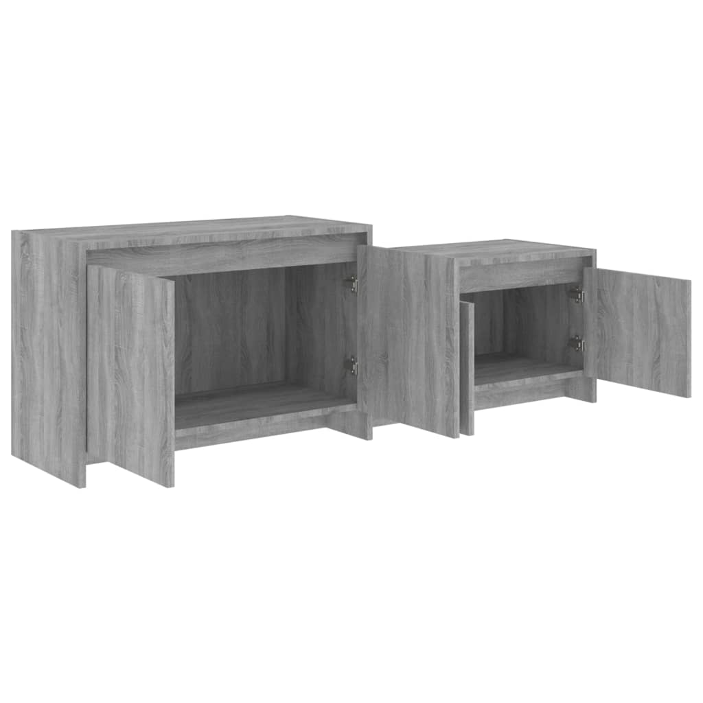 Szürke sonoma színű forgácslap tv-szekrény 146,5 x 35 x 50 cm Szürke sonoma színű forgácslap tv-szekrény 146,5 x 35 x 50 cm