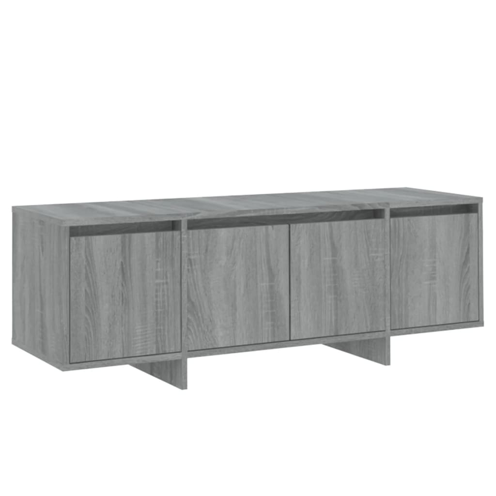 Szürke sonoma színű forgácslap tv-szekrény 120 x 30 x 40,5 cm