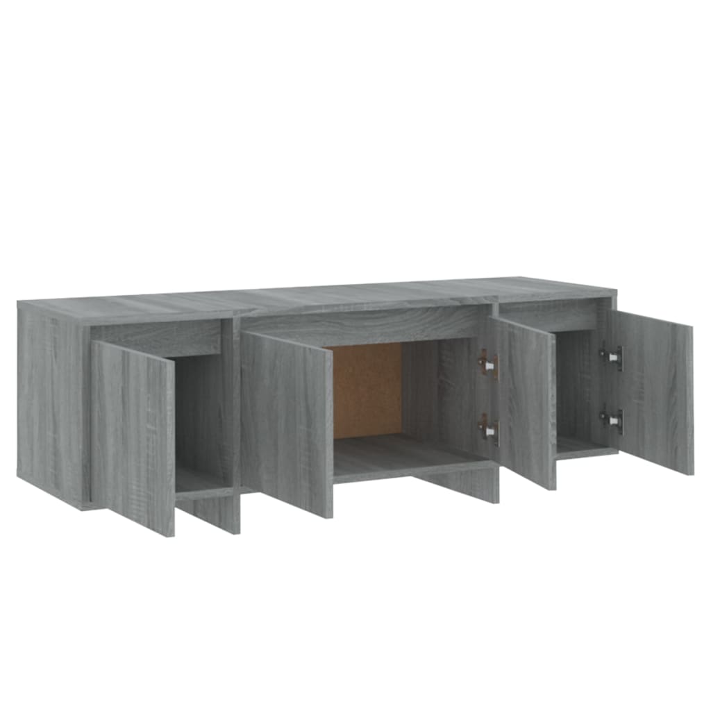 Szürke sonoma színű forgácslap tv-szekrény 120 x 30 x 40,5 cm