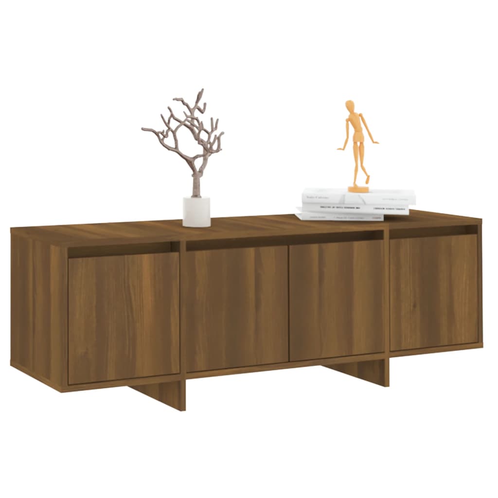 Barna tölgy színű forgácslap tv-szekrény 120 x 30 x 40,5 cm Barna tölgy színű forgácslap tv-szekrény 120 x 30 x 40,5 cm