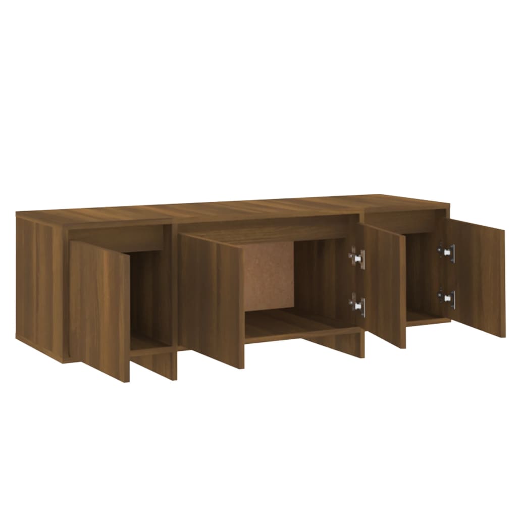 Barna tölgy színű forgácslap tv-szekrény 120 x 30 x 40,5 cm Barna tölgy színű forgácslap tv-szekrény 120 x 30 x 40,5 cm