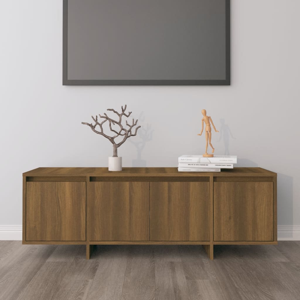 Barna tölgy színű forgácslap tv-szekrény 120 x 30 x 40,5 cm Barna tölgy színű forgácslap tv-szekrény 120 x 30 x 40,5 cm