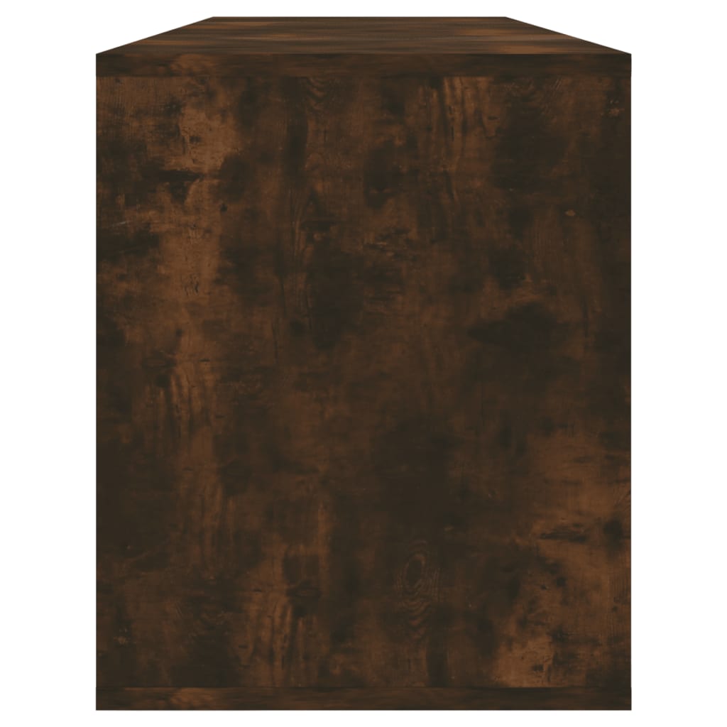 Füstös tölgyszínű forgácslap tv-szekrény 130 x 35 x 50 cm