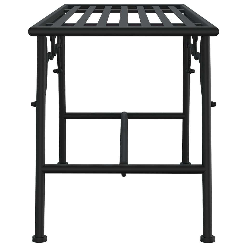 Fekete acél fa körüli pad 110 cm Fekete acél fa körüli pad 110 cm