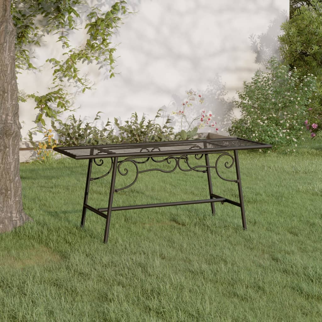 Fekete acél fa körüli pad 110 cm Fekete acél fa körüli pad 110 cm