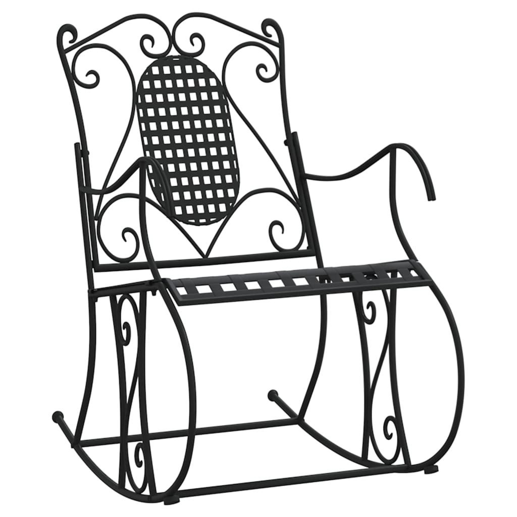 Fekete acél hintapad 84 cm Fekete acél hintapad 84 cm