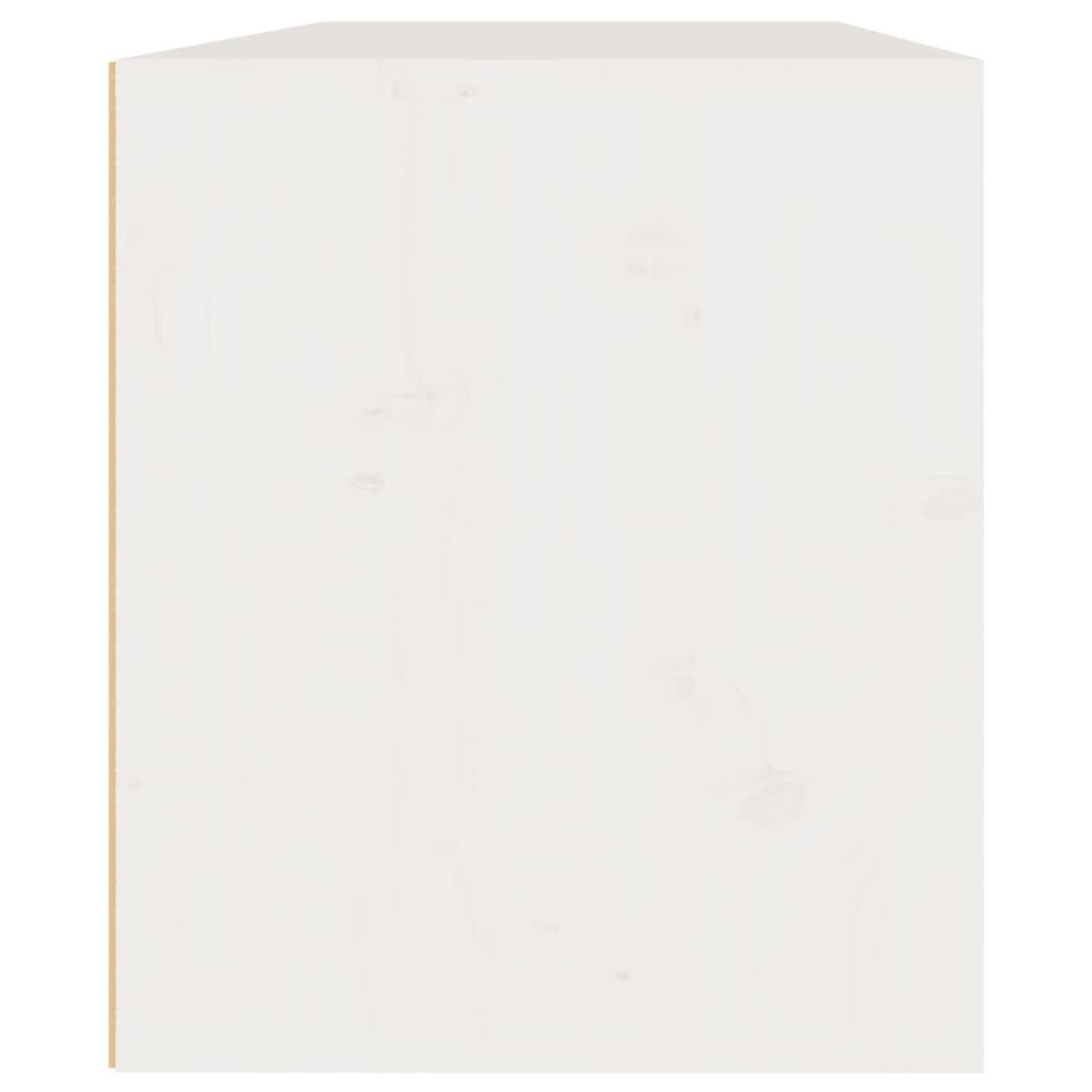 2 darab fehér tömör fenyőfa faliszekrény 45 x 30 x 35 cm