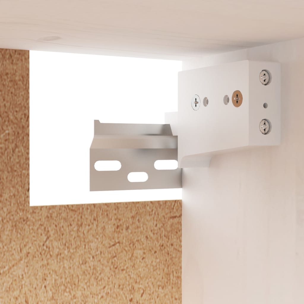 Fehér tömör fenyőfa faliszekrény 100 x 30 x 35 cm Fehér tömör fenyőfa faliszekrény 100 x 30 x 35 cm
